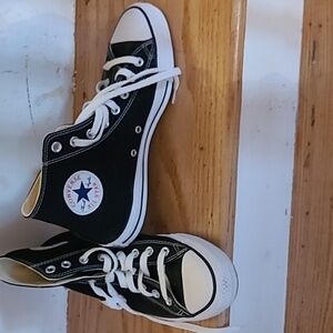 ALL STAR CONVERSE BLACK HIGH TOPS MENS SIZE 8.5